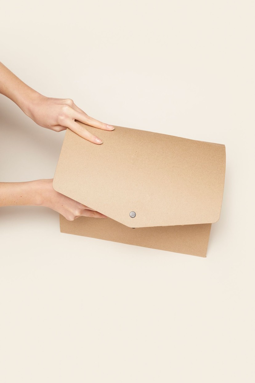 Recycled paper folder