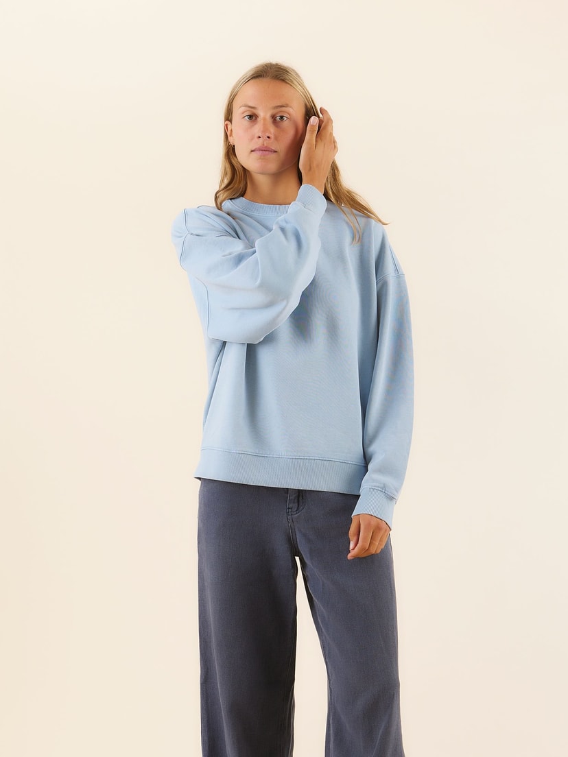 Vintage oversized trui met ronde hals