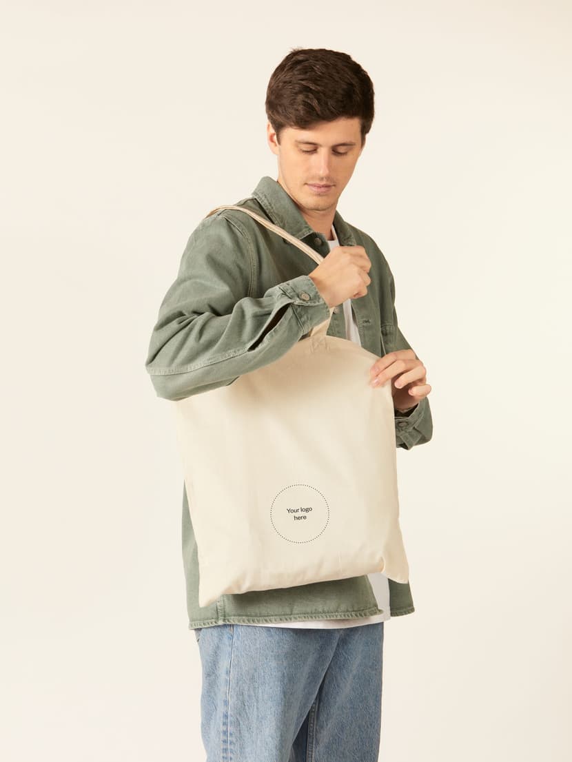 Branded Light Tote - Sustainable Gift with Logo - Merchery